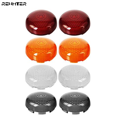 Motorcycle Turn Signal Indicator Lens Light Lamp Cover For Harley Sportster 883 1200 Touring Dyna Softail Road King Heritage ► Photo 1/6