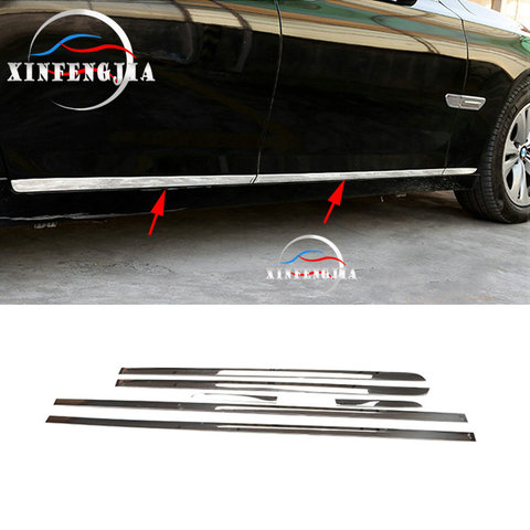 For BMW 7 Series F02 09 -15 6X Side Door Body Molding Trim Cover Protector Steel ► Photo 1/5