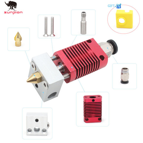 MK8 Assembled Extruder Hot End kit for Ender-3 Printer 1.75mm 0.4mm Nozzle printer aluminum heating block 3d printer accessories ► Photo 1/6