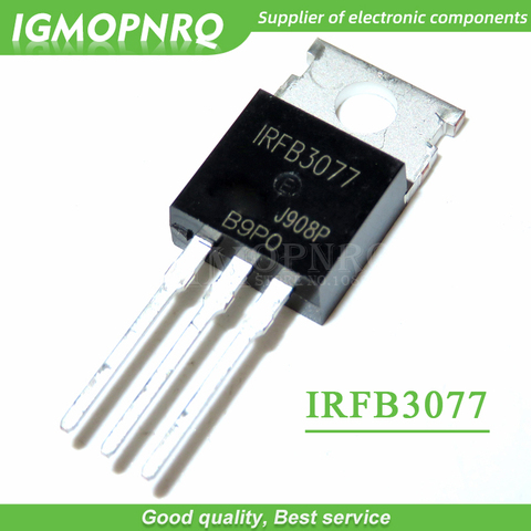 10PCS free shipping  IRFB3077  FB3077  TO-220 75V, 2.8mO, 210A, 370W field effect tube 100% new original ► Photo 1/1