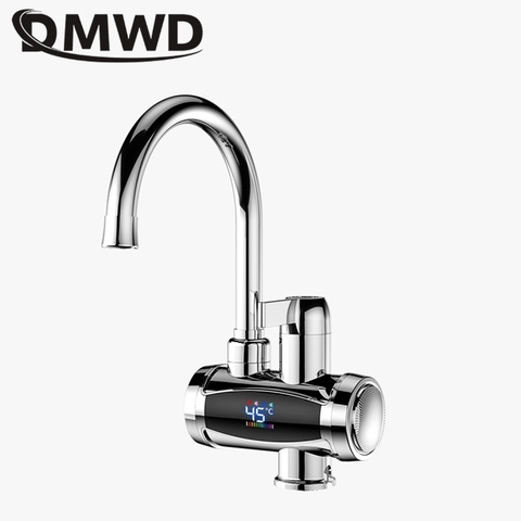 DMWD Household Electric Instant Heating Faucet Hot cold Dual-use Tankless Water Quickly Heating Tap LED Display Kitchen 3300W ► Photo 1/5