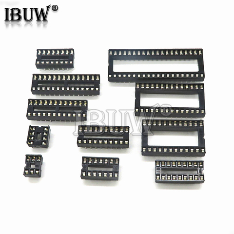 10PCS IC Sockets DIP6 DIP8 DIP14 DIP16 DIP18 DIP20 DIP28 DIP40 pins Connector DIP Socket 6 8 14 16 18 20 24 28 40 pin ► Photo 1/1