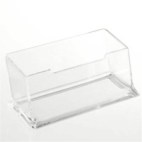 General Clear acrylic Plastic Desktop Business Card Holders Display Stands Transparent Card Case Box School Office Supplies ► Photo 1/3