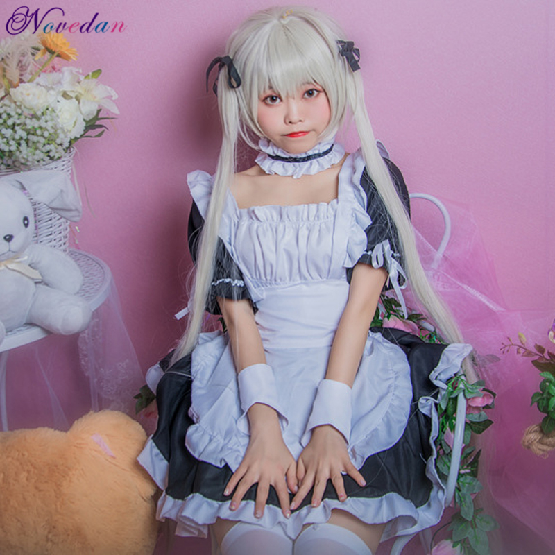 Anime Yosuga no Sora Cosplay Sissy Maid Costume Gothic Sweet Lolita ...