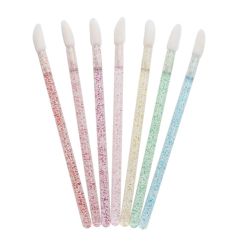 50 pcs Crystal Mascara Wands Applicator Diamond Disposable  Lip brushes Cosmetic Eyelash Brush Make Up brushes Tools ► Photo 1/6