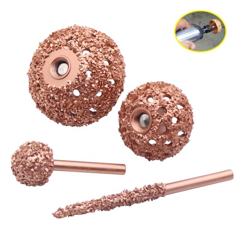 1pc Coarse Grit Buffing Wheel Tungsten Carbide Rasp/Contour Cup w/ Arbor Adaptor Wheel Grind Ball / Pencil Rasp Tire Repair Tool ► Photo 1/6