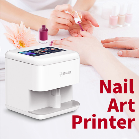  O'2nails Digital Mobile Nail Art Printer V11- Portable Nail  Painting Machine Smart Phone Control Wireless WiFi Signal Pack of Nail Gel  Nail Polish Over 800 Pictures (White) : Beauty & Personal