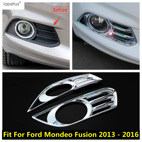 Accessories For Ford Mondeo / Fusion 2013 2014 2015 2016 Chrome Front Fog Light Foglight Lamp Decor Frame Cover Trim 2 Pcs / Set ► Photo 1/6