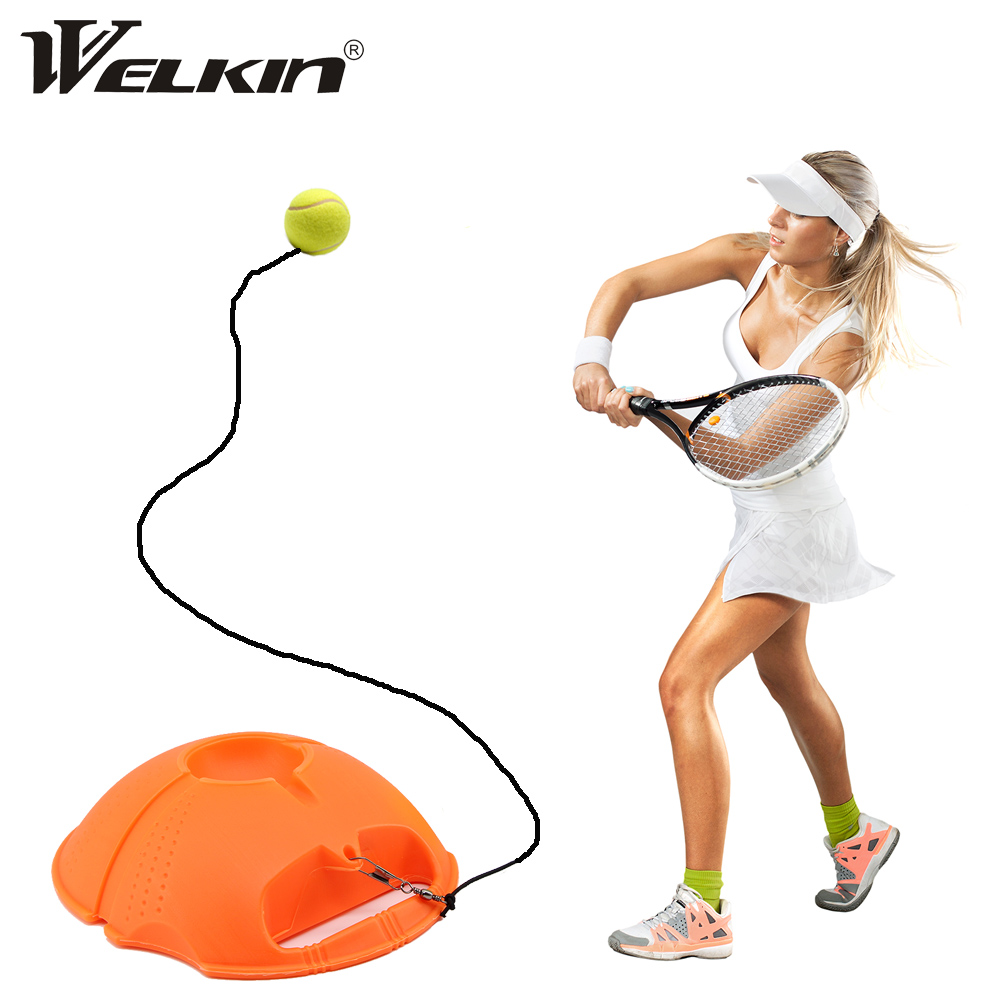 Portable Tennis Trainer Stereotype Swing Ball Machine Practice Training Tool 