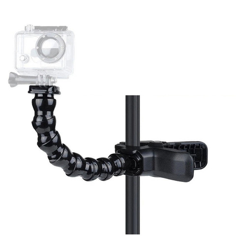 Jaws Flex Clamp Mount + 8 Joint Adjustable Goose Neck for Gopro Hero/8/7/6/5/4/3/2/Xiaoyi 1/SJ4000/Eken H9 action camera ► Photo 1/6