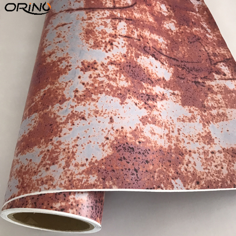 ORINO Rusting Wrap Vinyl Film Self-adhesive PVC Car Sticker DIY Rusty Decal For Auto Scooter Motorcycle Car Rust Foil Wrapping ► Photo 1/6