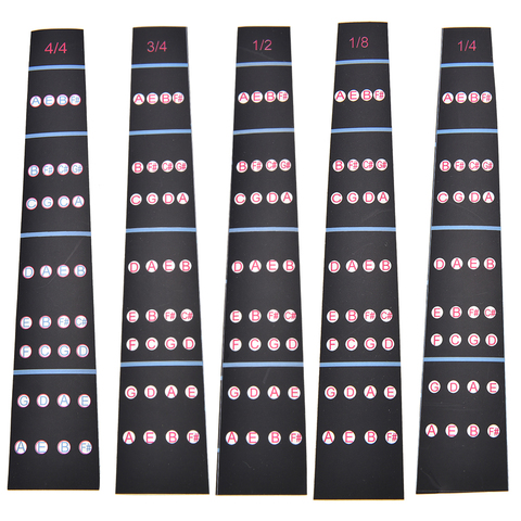 1/8-4/4 Violin Intonation Stickers Fretboard Marker Beginners Learning Violin Fingerboard Sticker Violin Parts Accessories ► Photo 1/6