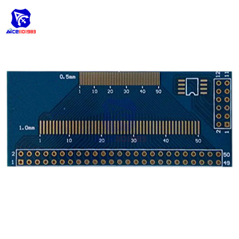 diymore Multiple 0.5/0.7/0.8/1.0mm Pitch TFT LCM LCD Adapter Board FPC-50 Board SMD To DIP ► Photo 1/2