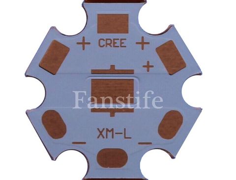 1x 16mm 20mm Copper PCB Board Heatsink Base Plate For Cree XML XML2 XHP50 5050SMD Leds ► Photo 1/3
