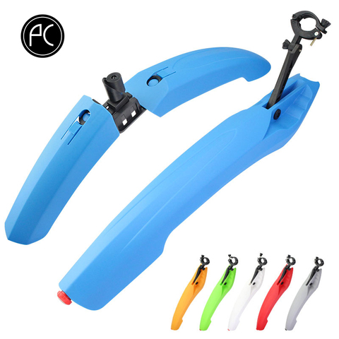 PCycling Bicycle Mudguard Front/Rear Quick Release Fenders Road Bike MTB Fender Mud Guard Wings Parts With Taillight LED ► Photo 1/6