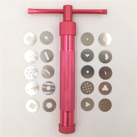 Rotary Squeezer Rose Red Durable Squeeze Mud Gun for Kitchen Fondant Cake DIY Mold Tool ► Photo 1/6