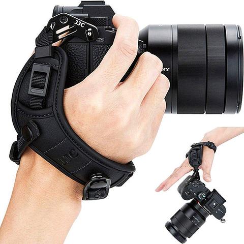 JJC Adjustable Quick Release Hand and Wrist Strap for Canon Nikon Sony Fujifilm Olympus Pentax Panasonic Holds Cameras With Lens ► Photo 1/6