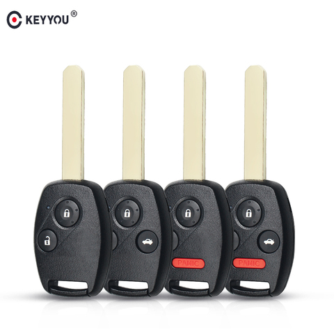 KEYYOU Replacement With Buttons pad Keyless Entry Remote Car Key Fob For Honda Accord CRV Pilot Civic 2003 2004 2005 2006 2007 ► Photo 1/6