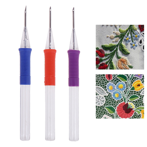 DIY Hand Embroidery Pen Cross stitch embroidery needle DIY Crafts Embroidery Pen Set Punch Needle Sewing Accessories ► Photo 1/6