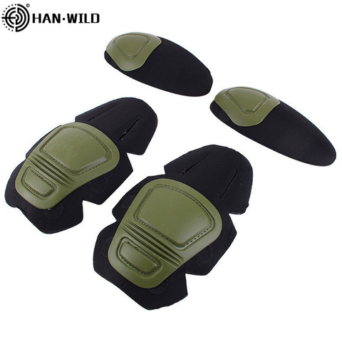 Tactical Knee&Elbow Protector Pad for Paintball Airsoft Combat Uniform Military Suit 2 Knee Pads&2 Elbow Pads Just for Frog Suit ► Photo 1/6