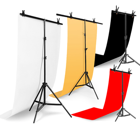 Hot Photography Photo Studio T-shape Backdrop Background  Support Stand System Metal Background Frame Bracket With Metal Clamps ► Photo 1/6