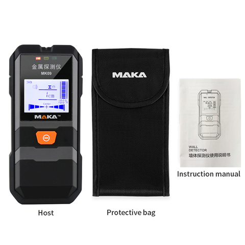 MAKA MK09 Portable LCD Backlight Display Infrared Metal Detector High Accuracy Metal Objects Steel Wire Copper Tube Finder Depth ► Photo 1/6
