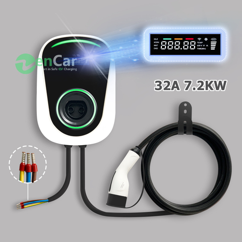 DUOSIDA EV Charger Electric Vehicle Charging Station EVSE Wallbox with Type 2 Cable 32A 1Phase IEC 62196-2 for Smart ► Photo 1/6