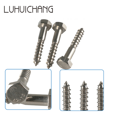 luchang M6 M8 M10 Hexagon head wood screws stainless steel Self-tapping screws external Hex screw Bolts ► Photo 1/6