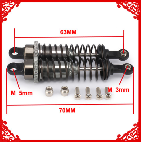 2pcs Shock Absorber Damper M602 23602 70mm For Rc Car 1/18 Himoto E18 Truck Buggy RCAWD On-Road MAVERICK ION XB ION M ► Photo 1/6