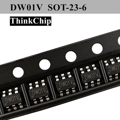 (20pcs) DW01V DW01 SOT23-6 SMD Lithium battery protection chip New original ► Photo 1/4