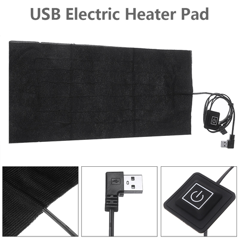 USB Electric Cloth Heater Pad Winter Heating Waist Abdomen Cushion Warmer For Back Shoulder Pet Bed Warming Pad 5V 2A ► Photo 1/6