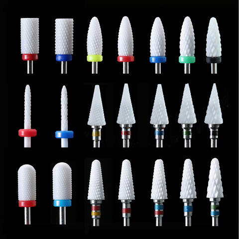 1pcs Ceramic Milling Cutter Nail Drill Bit Electric Manicure Drills Pedicure Mill Bits Machine Files Nail Art Tools Equipment ► Photo 1/6