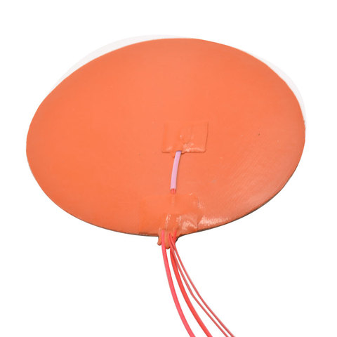 Silicone heating pad heater 265mm for 3d printer circular heat bed ► Photo 1/3