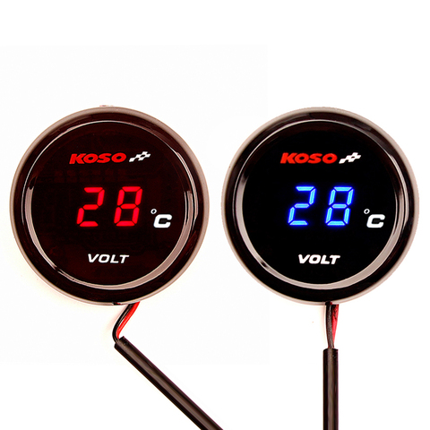 2 Color KOSO Round Water Temp Meter for Yamaha NMAX TMAX XMAX  Digital  Motorcycle Water Temperature Gauge 0~120 Degree Display ► Photo 1/6