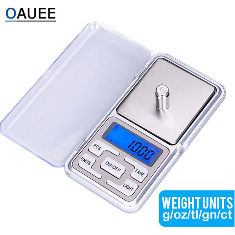 Oauee 200g/300g/500g x 0.01g /0.1g/Mini Electronic Scales Pocket Digital Scale for Gold Sterling Silver Jewelry Balance Gram ► Photo 1/6