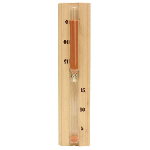 1pc Wood Hourglass Timer Precise Hourglass Timer for Sauna Dry Steam Room ► Photo 1/6