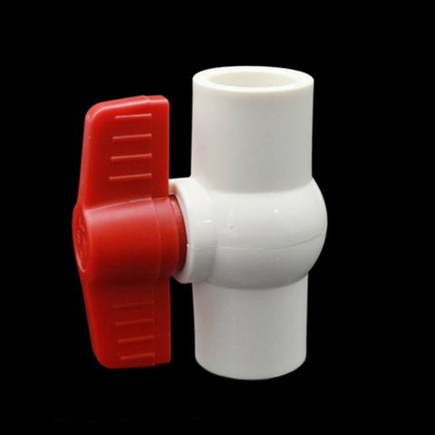 20/25/32mm PVC water pipe fittings Ball valve switch connector joint plastic irrigation joint fittings ► Photo 1/2