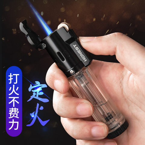 Torch Turbo Lighter Flint Jet Butane Gas Lighter Windproof Refillable Gas Lighter Straight Fire Welding Cigarette Cigar Lighter ► Photo 1/5