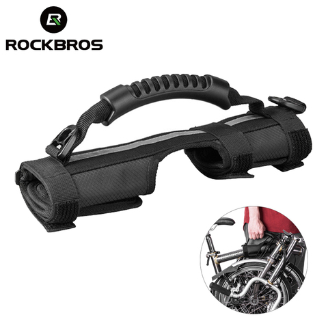 ROCKBROS Folding Bike Frame Carry Shoulder Strap Bicycle Carrier Handle Handgrip For Brompton Bike Cycling  Bicycle Accessories ► Photo 1/6