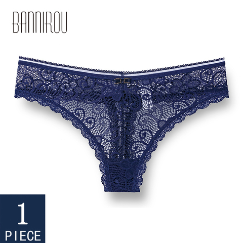 BANNIROU Sexy Lingerie Underwear For Woman 2022 New Lady Lace T-back For Woman Panties Female Thongs Wholesale Dropshipping 1Pcs ► Photo 1/6