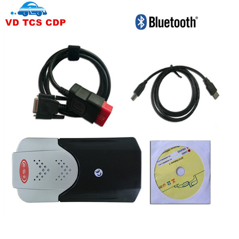 VD TCS CDP Pro New Vci COM As MVD New Model Vci with Bluetooth Function Cars Trucks Scan Tools 2016.0 / 2015.3 software Dvd ► Photo 1/6