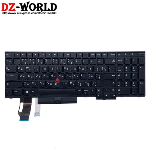 New Original RU Russian Keyboard for Lenovo Thinkpad E580 E585 E590 E595 T590 P53S L580 L590 P52 P72 P53 P73 Laptop 01YP662 ► Photo 1/3