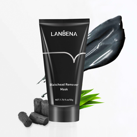 LANBENA Black Mask Blackhead Remover Nose Black Mask Face Care Mud Acne Treatment Peel Off Mask Pore Strip Skin Care Oil Control ► Photo 1/6