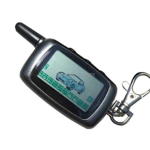 Wholesale Russian A9 LCD Remote Control Keychain for Starline A9 Key Chain Fob Twage Two Way Car Alarm System / fits A6 ► Photo 1/3