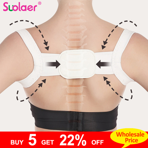 Dropshipping Back Posture Corrector Therapy Corset Spine Support Belt Lumbar Back Posture Correction Bandage For Men Women ► Photo 1/6
