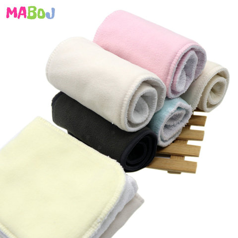 MABOJ Diaper Insert Reusable Microfiber Bamboo Charcoal Hemp Cotton Cloth Diaper Inserts One Size Nappy Changing Liner Wholesale ► Photo 1/6