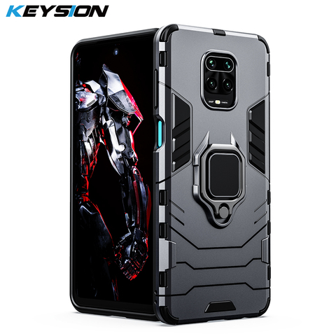 KEYSION Shockproof Case for Redmi Note 9 Pro Max 8 Pro 7 8A 9S 9A 9C Ring Back Phone Cover for Xiaomi Mi 10 Lite POCO F2 Pro X2 ► Photo 1/6