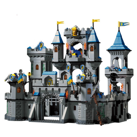 Medieval Castle Blocks Figures Knights Crusaders Soldier Rome Spartacus Warrior Pirate Ship Friends Girls City Model Bricks Toys ► Photo 1/1