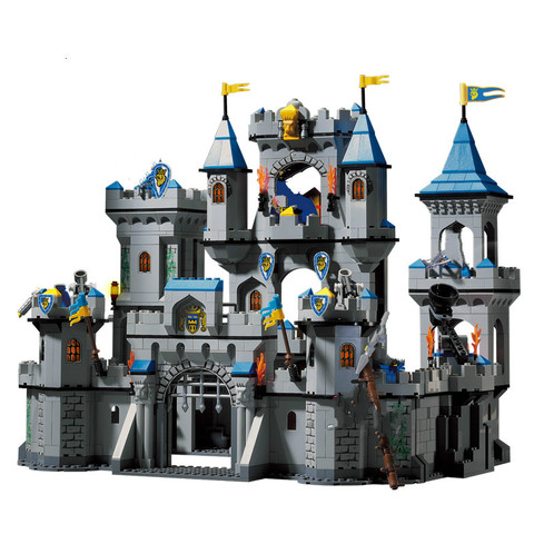 Medieval Castle Blocks Figures Knights Crusaders Soldier Rome Spartacus Warrior Pirate Ship Friends Girls City Model Bricks Toys ► Photo 1/1
