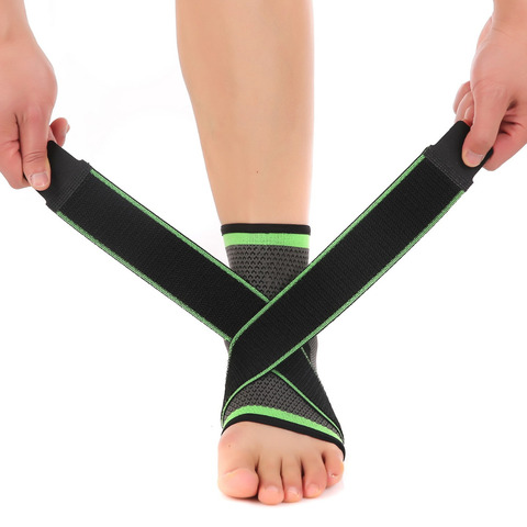 3d Weaving Pressurized Bandage Elastic Nylon Strap Ankle Support Brace Basketball Football Taekwondo Fitness Heel Protector Gym ► Photo 1/5